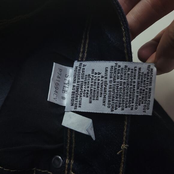 California Vintage Dark Wash Mid Rise Skinny Jeans 5 26in Classic Denim Western - Picture 6 of 9